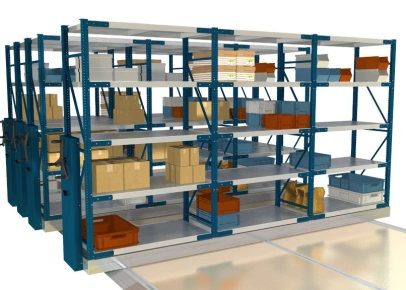 Передвижные складские стеллажи